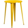 image:imageFlash Furniture Philip Commercial Grade 30 Round Black Metal IndoorOutdoor Bar Height TableYellow