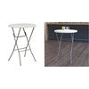 image:imageFlash Furniture Round Plastic Bar Height Folding Tables for Parties and Events 315 DiameterFolding Table  Folding Table  26Foot