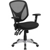 image:imageFlash Furniture Sam MidBack Black Mesh Multifunction Swivel Ergonomic Task Office Chair with Adjustable Arms
