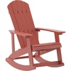 image:imageFlash Furniture Savannah Poly Resin Wood Adirondack Rocking Chair  All Weather Black Polystyrene  Stainless Steel Hardware  Set of 2Red