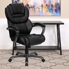 image:imageFlash Furniture Stella High Back Black LeatherSoft Executive Swivel Ergonomic Office Chair with ArmsBlack