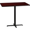 image:imageFlash Furniture Stiles 30 x 48 Rectangular Natural Laminate Table Top with 235 x 295 Bar Height Table BaseMahogany