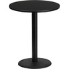 image:imageFlash Furniture Stiles 36 Round Mahogany Laminate Table Top with 24 Round Bar Height Table BaseBlack