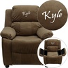 image:imageFlash Furniture TXT Brown MIC Kids Recliner