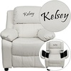 image:imageFlash Furniture TXT White Vinyl Kids Recliner