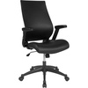 image:imageFlash Furniture Waylon High Back Black LeatherSoft Executive Swivel Office Chair with Molded Foam Seat and Adjustable Arms