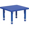 image:imageFlash Furniture Wren 24 Square Natural Plastic Height Adjustable Activity TableBlue