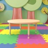 image:imageFlash Furniture Wren 45 Round Natural Plastic Height AdjusTable with Rounded Safety Corners Activity Table with Rounded Safety CornersNatural