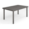 image:imageMartha Stewart Bedford 62 IndoorOutdoor Patio Table with Faux Wood Top and Rattan Wicker Finish in GrayGrey