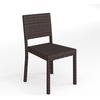 image:imageMartha Stewart Bedford IndoorOutdoor Stackable Patio Chair with Rattan Wicker Finish in GrayBrown