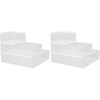 image:imageMartha Stewart Brody Desktop Storage Organizer Stack and Slide Plastic Organizer Tray Organizer for Office Kitchen or Vanity 2S 1M3 x 375 2  3 x 75 2  75 x 625 2