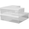 image:imageMartha Stewart Brody Plastic Storage Organizer Bins with Engineered Wood Lids for Home OfficeKitchen orBathroom 3 Pack 2Small1Medium ClearWhiteClearWhite