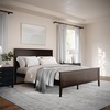 image:imageMartha Stewart Corbin Solid Wood Platform Bed with Wooden Headboard and Footboard Wood Slat Foundation No Box Spring Needed King Dark BrownDark Brown