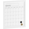 image:imageMartha Stewart Everette Magnetic Monthly Calendar Dry Erase Board with Included Dry Erase Marker and 2 Magnets 18 x 18 White Woodgrain FrameWhite Woodgrain