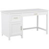 image:imageMartha Stewart Hutton Shaker Style Home Office Desk with Storage in Gray with Brushed Nickel HardwareWhitePolished Brass