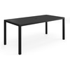 image:imageMartha Stewart Lily Pond 72 AllWeather Patio Table with Slatted Tabletop Umbrella Hole and Steel Frame in Black3525W x 72L