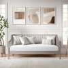 image:imageMartha Stewart Neely Platform Daybed with Wood Spindles Solid Wood Frame No Box Spring Needed Twin Size BlackGrey