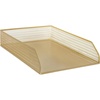 image:imageMartha Stewart Ryder 2 Pack Gold Mesh Metal Paper Letter Inbox Tray Desktop Organizer