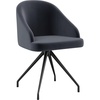 image:imageMartha Stewart Sora Stationary Swivel Task Chair with Sloped Arms for Home Office in Gray Velvet with Oil Rubbed Bronze FrameGray VelvetOil Rubbed Bronze