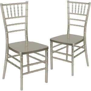 image:imageFlash Furniture 2 Pack HERCULES PREMIUM Series Champagne Resin Stacking Chiavari Chair