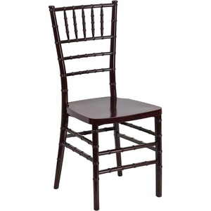 image:imageFlash Furniture 2 Pack HERCULES PREMIUM Series Mahogany Resin Stacking Chiavari Chair1