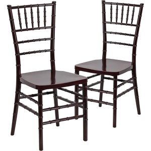 image:imageFlash Furniture 2 Pack HERCULES PREMIUM Series Mahogany Resin Stacking Chiavari Chair2