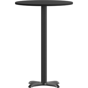 image:imageFlash Furniture 36 Round Black Laminate Table Top with 30 x 30 Bar Height Table Base