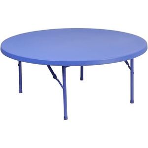 image:imageFlash Furniture 391Foot Round Kids Blue Plastic Folding Table