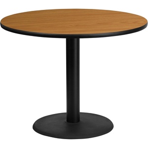 image:imageFlash Furniture 42 Round Black Laminate Table Top with 24 Round Table Height BaseNatural