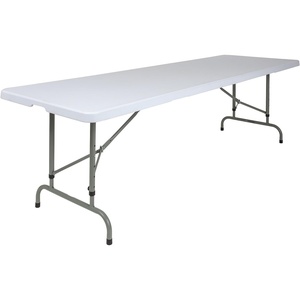 image:imageFlash Furniture 8Foot Height Adjustable Granite White Plastic Folding Table