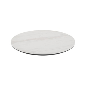 image:imageFlash Furniture Acadia 36 Round White Faux Marble Tabletop TopGuard HPL Seamless Edge Scratch amp Stain Resistant AllWeather Durability Commercial GradeWhite Faux Marble