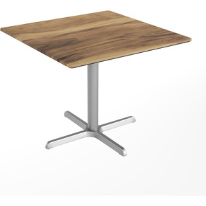 image:imageFlash Furniture Acadia 36 Square Indoor Outdoor Gray Faux Concrete Tabletop with 30 x 30 Silver X Base Scratch Heat amp UV Resistant Seamless TopGuard Top and EdgeNaturalSilver Base