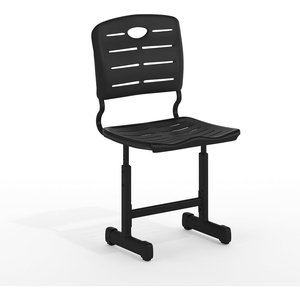 image:imageFlash Furniture Adjustable Height Black Student Chair with Black Pedestal FrameSet of 6  Seat Height 165185