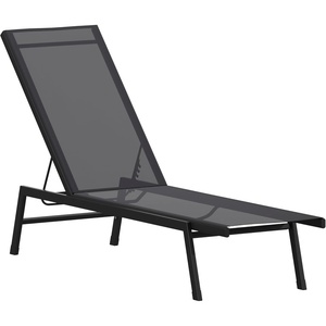 image:imageFlash Furniture Brazos Adjustable Chaise Lounge Chair Outdoor FivePosition Recliner All Weather BlackBlackBlackBlack