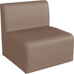 image:imageFlash Furniture Bright Beginnings Commercial Grade Modular Classroom 1Seater Sofa  Neutral Easy Clean Vinyl Upholstery  Soft Seating  Armless Design