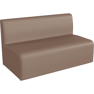 image:imageFlash Furniture Bright Beginnings Commercial Grade Modular Classroom 2Seater Sofa  Neutral Easy Clean Vinyl Upholstery  Soft Seating  Armless Design