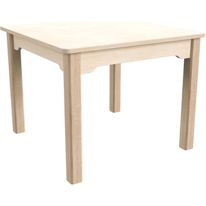 image:imageFlash Furniture Bright Beginnings Commercial Grade Square Classroom Table  Wooden Preschool Activity Table  Greenguard Certified Wood  235 W x 18 H Beech Finish