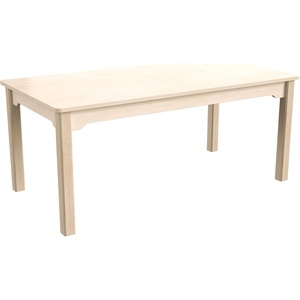 image:imageFlash Furniture Bright Beginnings Commercial Rectangular Classroom Table  Wooden Preschool Activity Table  Greenguard Certified Wood  235 W x 47 D x 18 H Beech