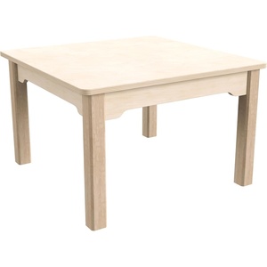 image:imageFlash Furniture Bright Beginnings Commercial Square Classroom Table  Wooden Preschool Activity Table  Greenguard Certified Wood  235 W x 145 H Beech Finish