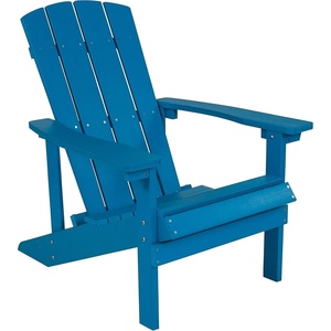image:imageFlash Furniture Charlestown Commercial Grade IndoorOutdoor Adirondack Chair Weather Resistant Durable Poly Resin Deck and Patio Seating RedBlue