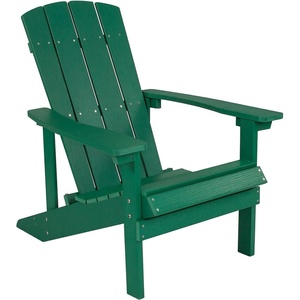 image:imageFlash Furniture Charlestown Commercial Grade IndoorOutdoor Adirondack Chair Weather Resistant Durable Poly Resin Deck and Patio Seating RedGreen