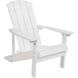 image:imageFlash Furniture Charlestown Commercial Grade IndoorOutdoor Adirondack Chair Weather Resistant Durable Poly Resin Deck and Patio Seating RedWhite