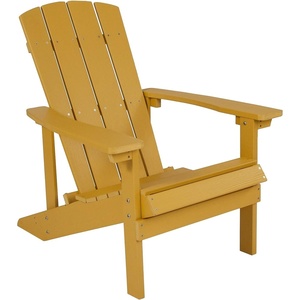 image:imageFlash Furniture Charlestown Commercial Grade IndoorOutdoor Adirondack Chair Weather Resistant Durable Poly Resin Deck and Patio Seating RedYellow
