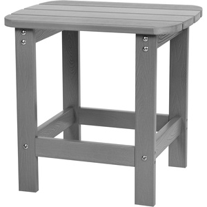 image:imageFlash Furniture Charlestown Tiered Commercial Poly Resin Adirondack Side Table  Lime Green  AllWeather  IndoorOutdoorGrey