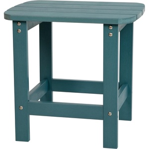 image:imageFlash Furniture Charlestown Tiered Commercial Poly Resin Adirondack Side Table  Lime Green  AllWeather  IndoorOutdoorSea Foam