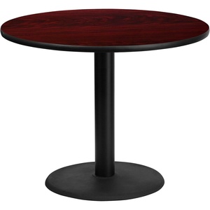 image:imageFlash Furniture Graniss 36 Round Mahogany Laminate Table Top with 24 Round Table Height BaseMahogany