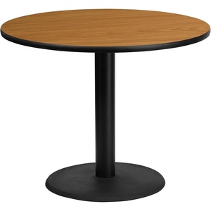image:imageFlash Furniture Graniss 36 Round Mahogany Laminate Table Top with 24 Round Table Height BaseNatural