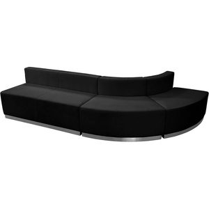 image:imageFlash Furniture HERCULES Alon Series Black LeatherSoft Reception Configuration 3 PiecesBlack