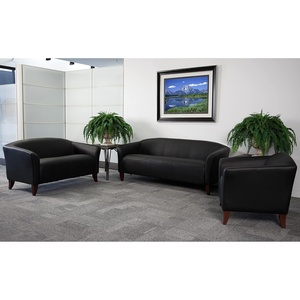 image:imageFlash Furniture HERCULES Imperial Series Cognac LeatherSoft SofaBlack