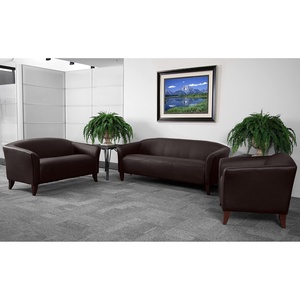 image:imageFlash Furniture HERCULES Imperial Series Cognac LeatherSoft SofaBrown
